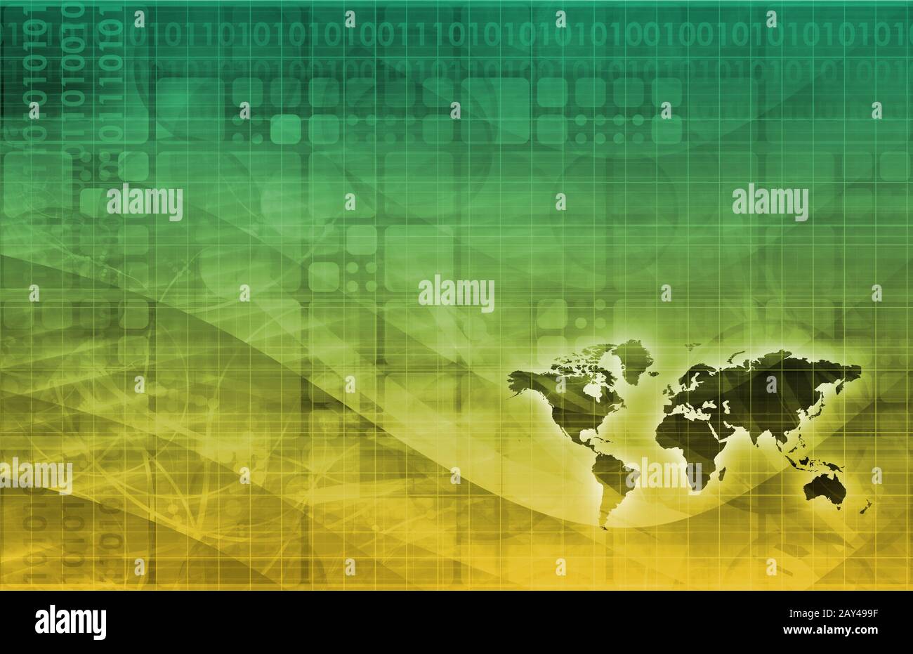 Technology Network with Moving Data Packets Stock Photo - Alamy