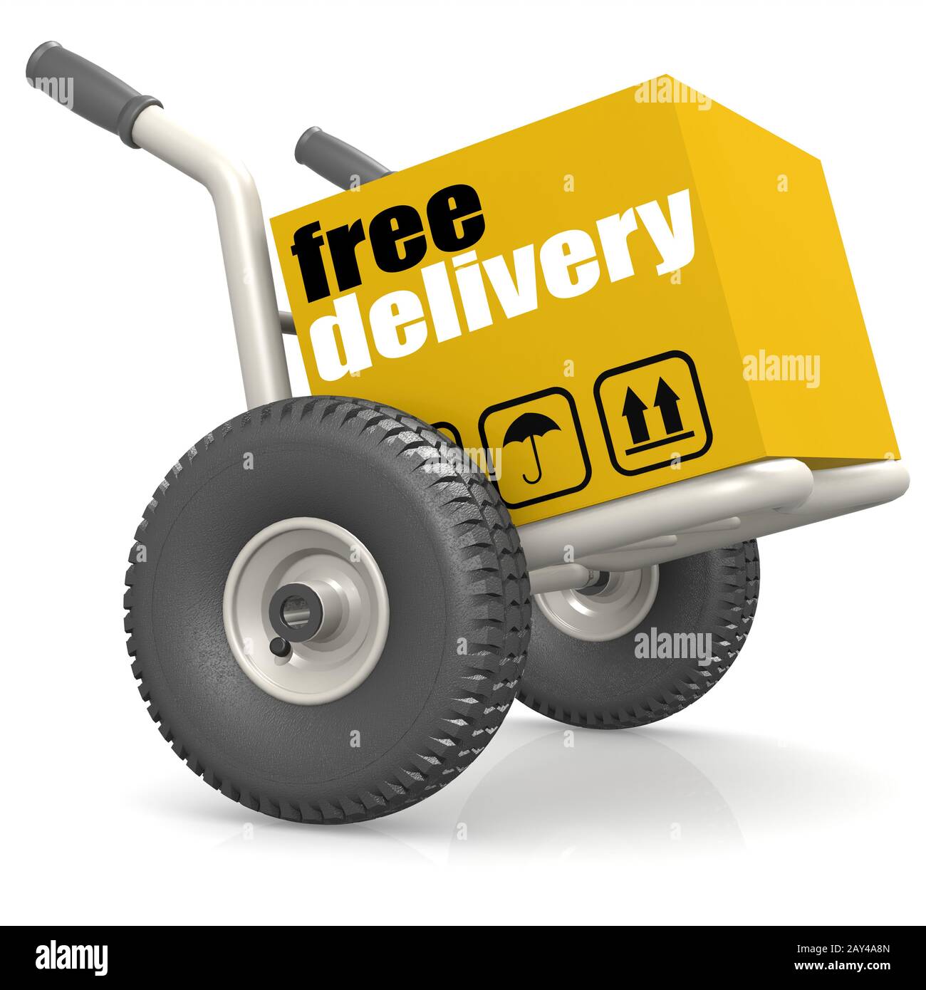 Packaging on dolly with free delivery Stock Photo Alamy
