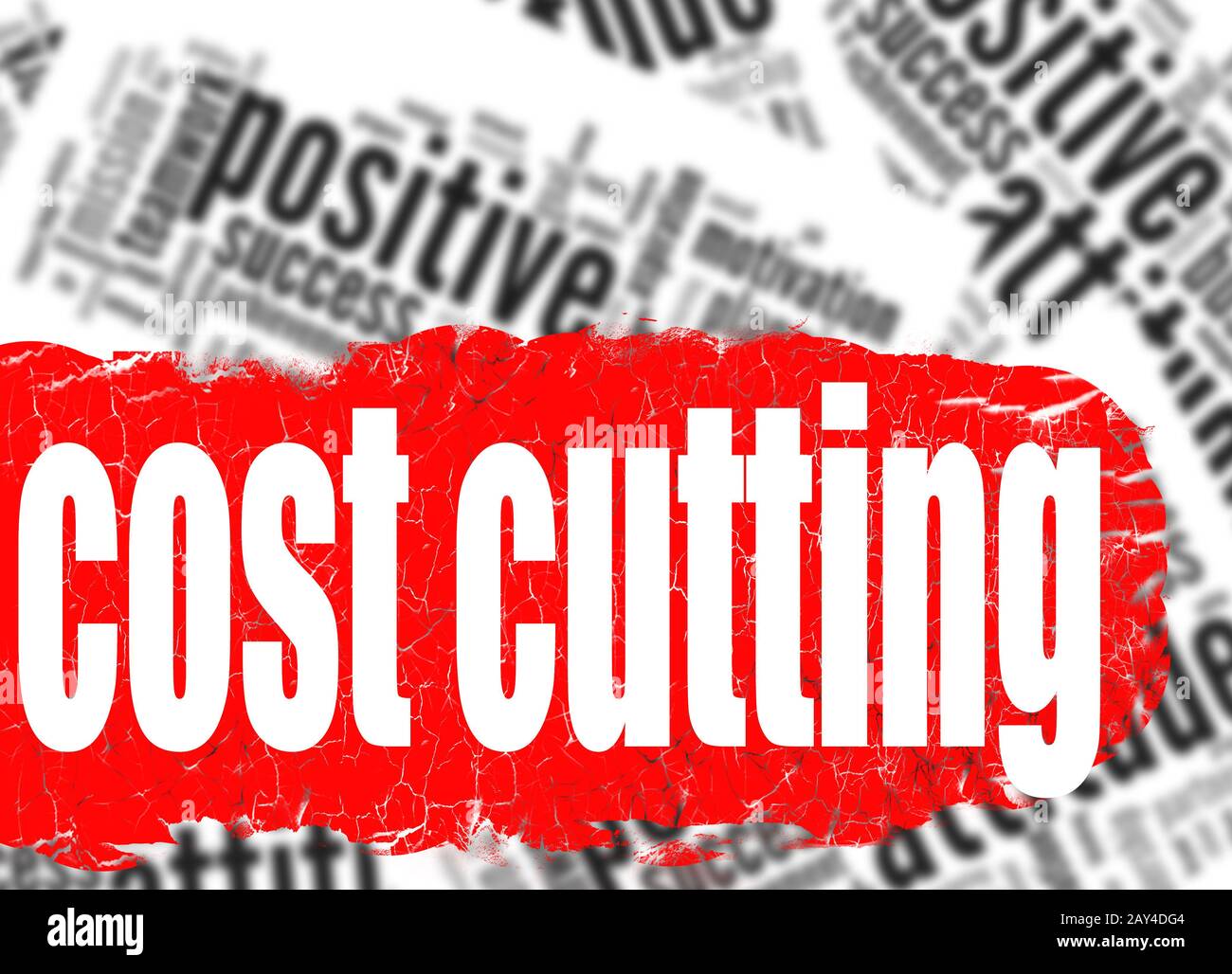 Word cloud cost cutting Stock Photo Alamy