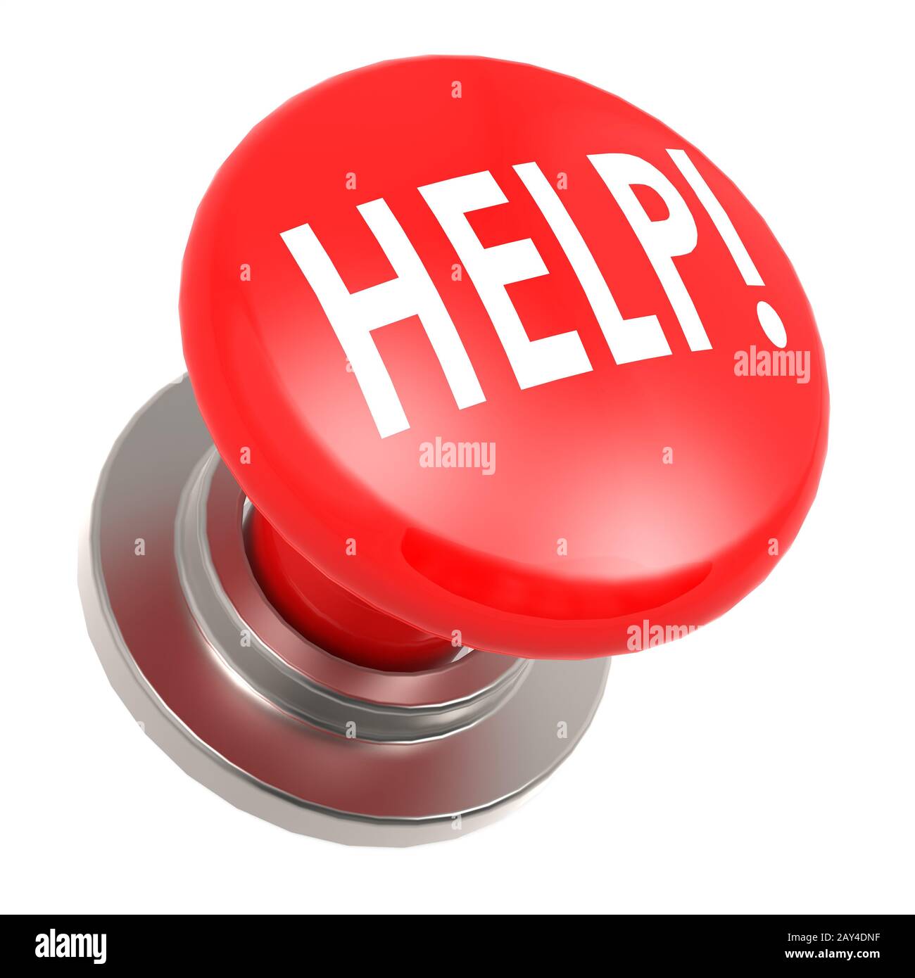 Red help button Stock Photo - Alamy