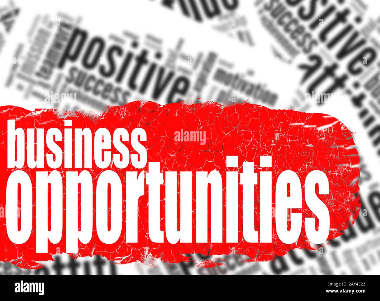 Word cloud business opportunities Stock Photo Alamy