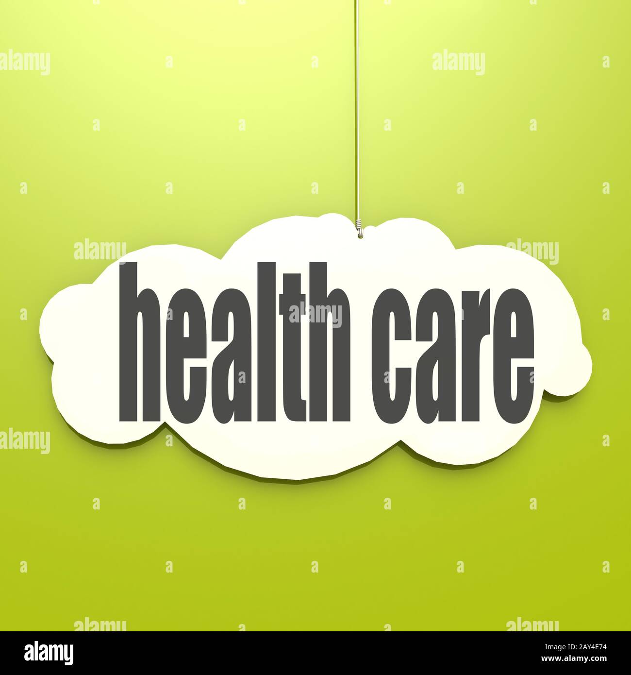White cloud with health care Stock Photo Alamy