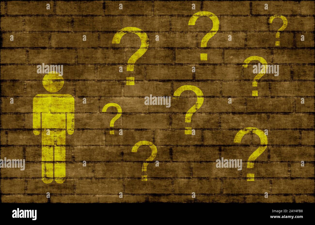 Hitting a Brick Wall Stock Photo Alamy