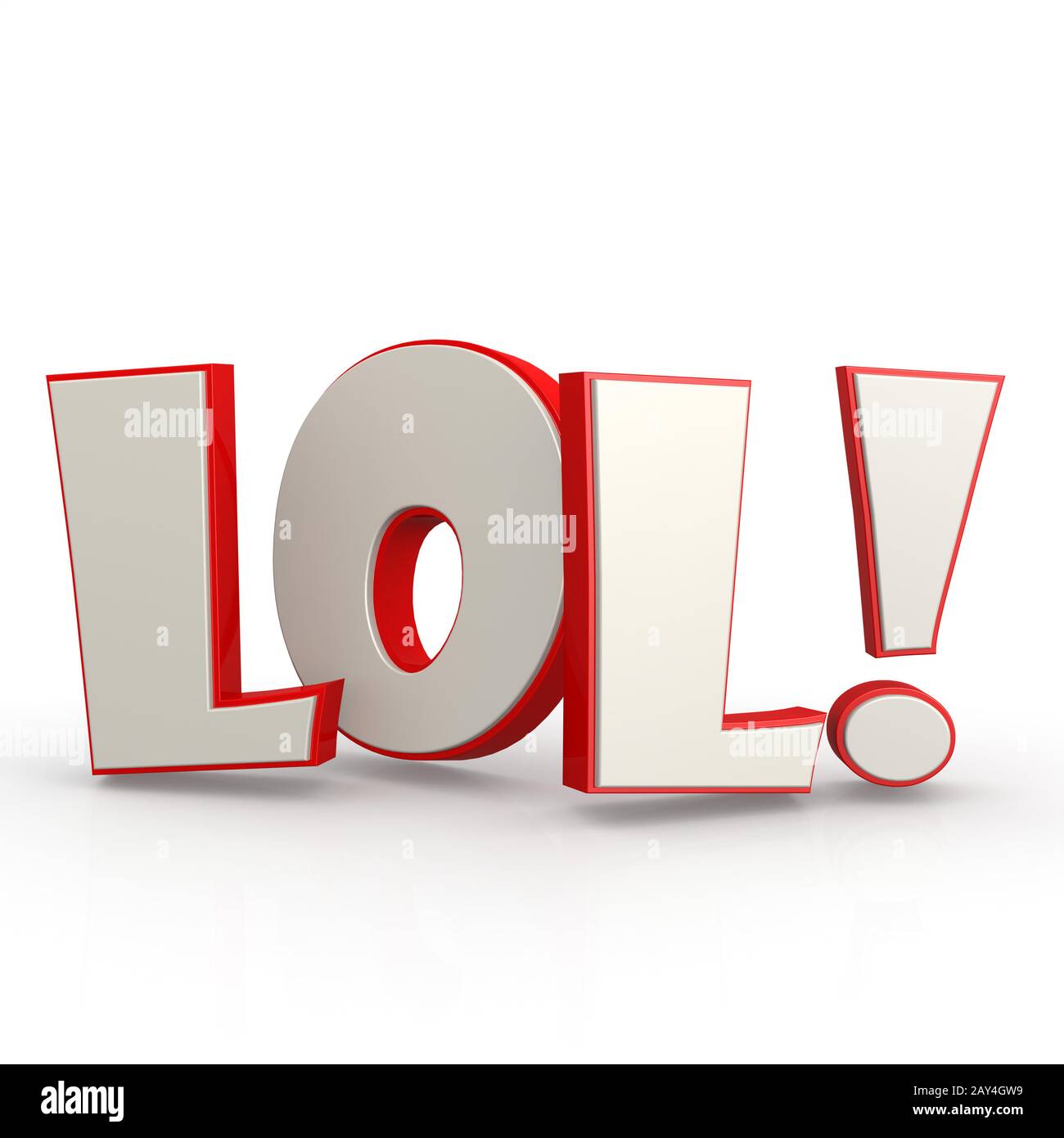 LOL word with white background Stock Photo - Alamy