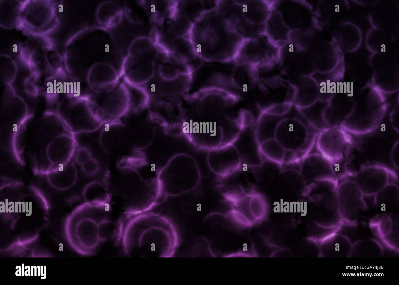 Purple Microscopic Cell Organisms Stock Photo