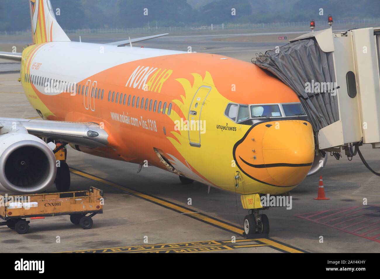 Nok Air s a low-cost airline in Thailand operating mostly domestic services Stock Photo