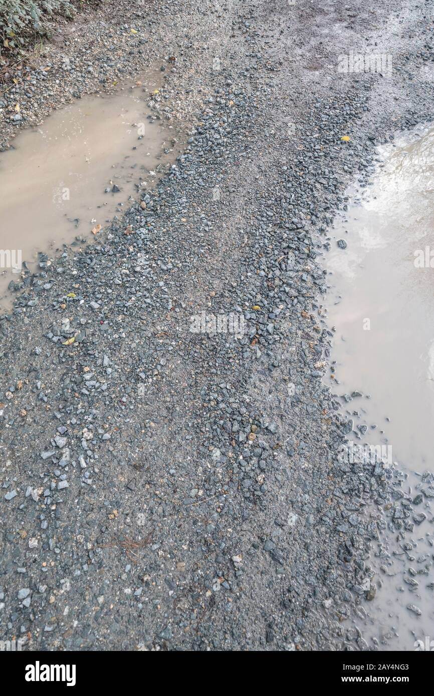 Biumpy Road Uneven gravel road hi-res stock photography and images - Alamy