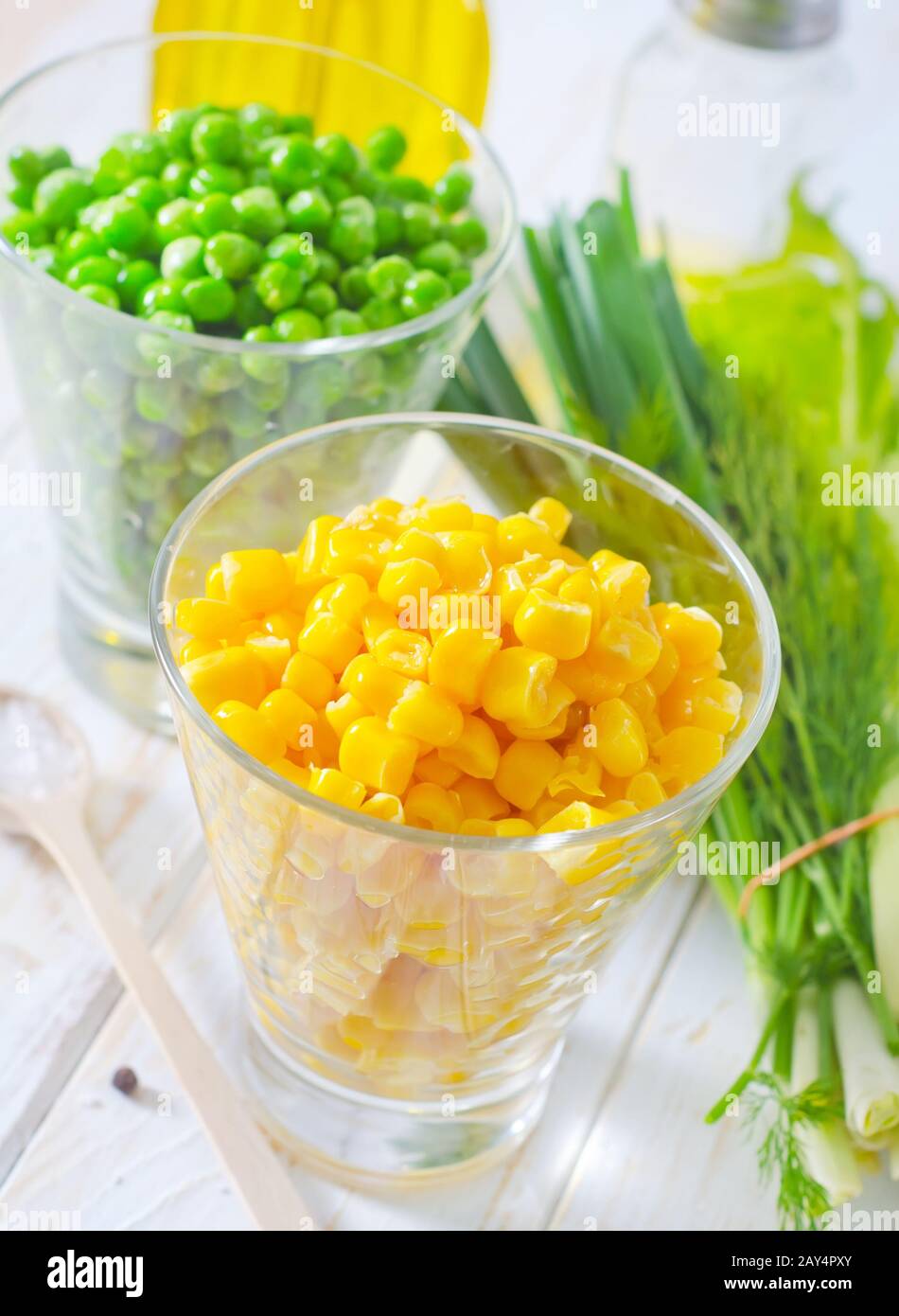 corn and peas Stock Photo Alamy