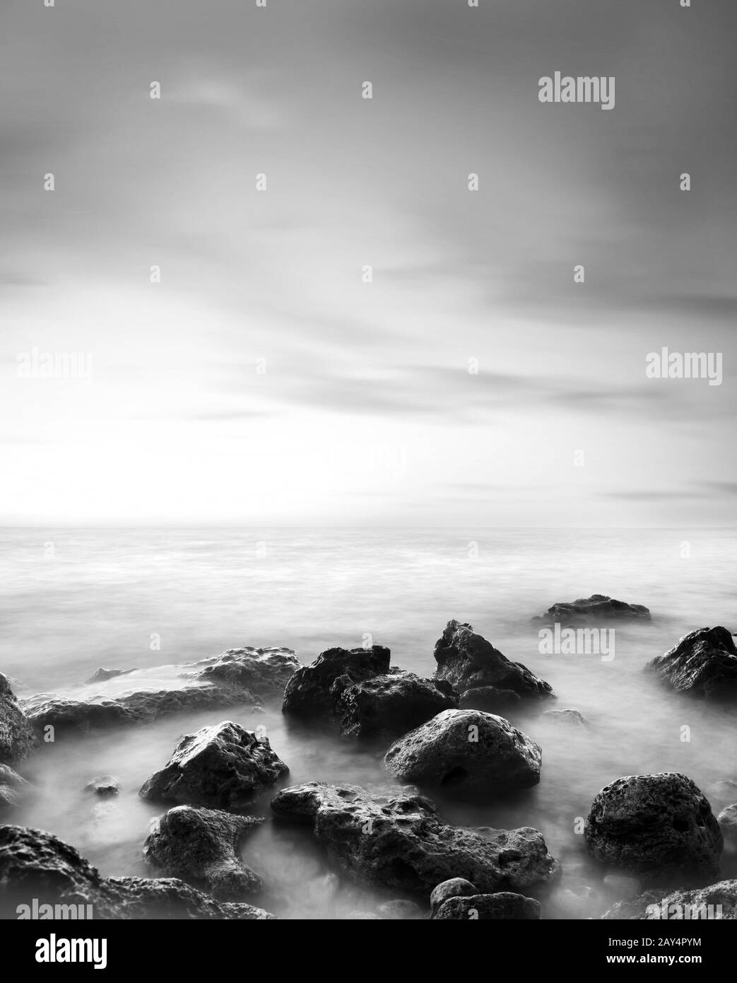 Romantic coast view Black and White Stock Photos & Images - Alamy