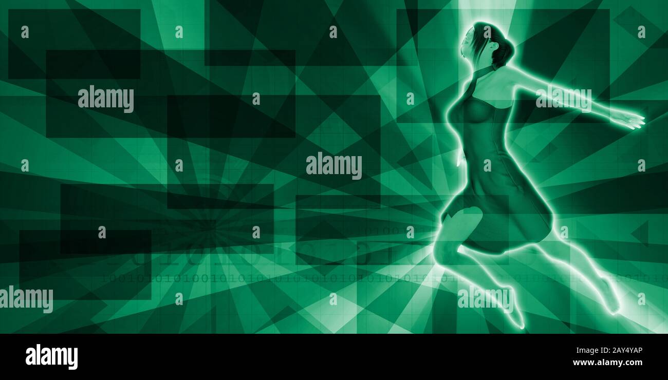 Beautiful Lady Dancing Stock Photo Alamy