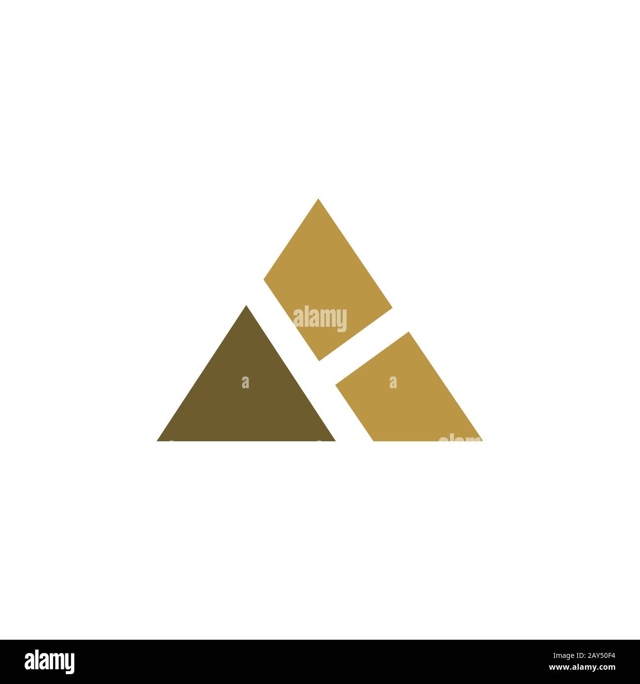 Initial letter ah or ha logo design template Stock Vector