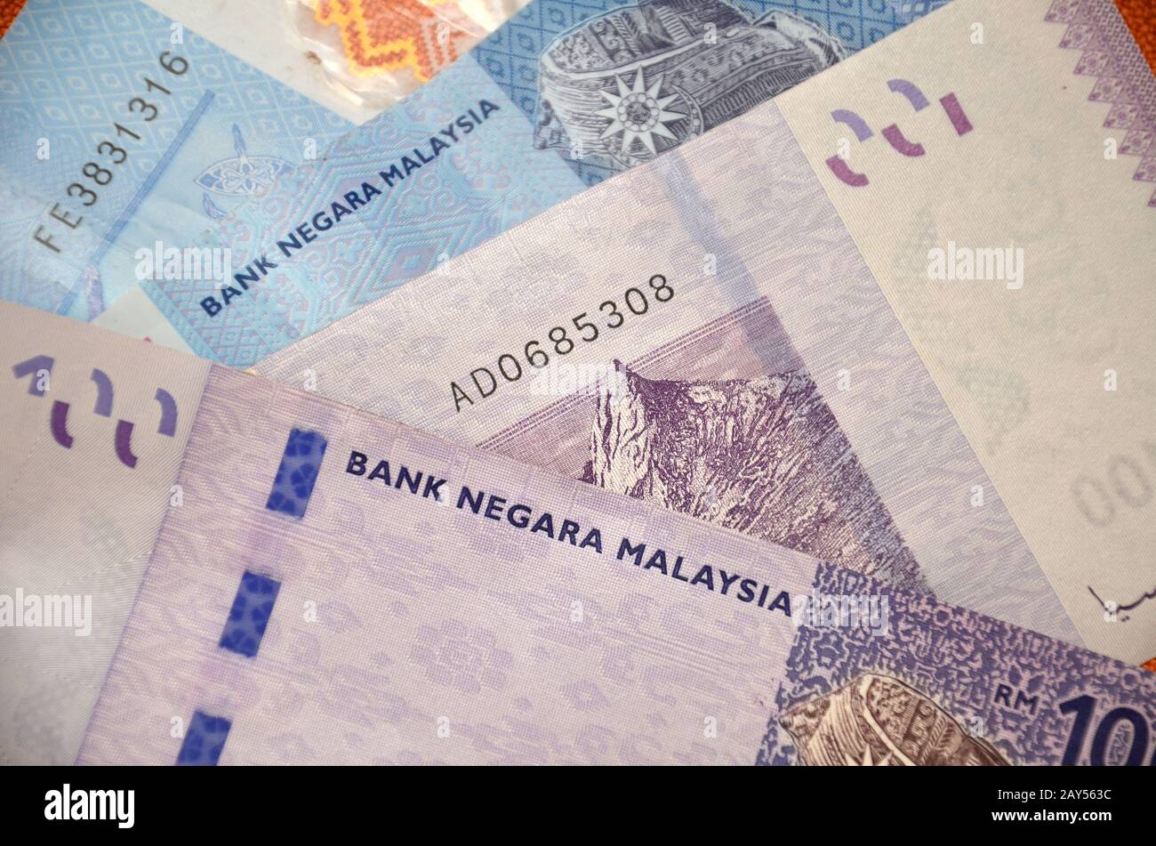 Malaysia bank notes Stock Photo Alamy