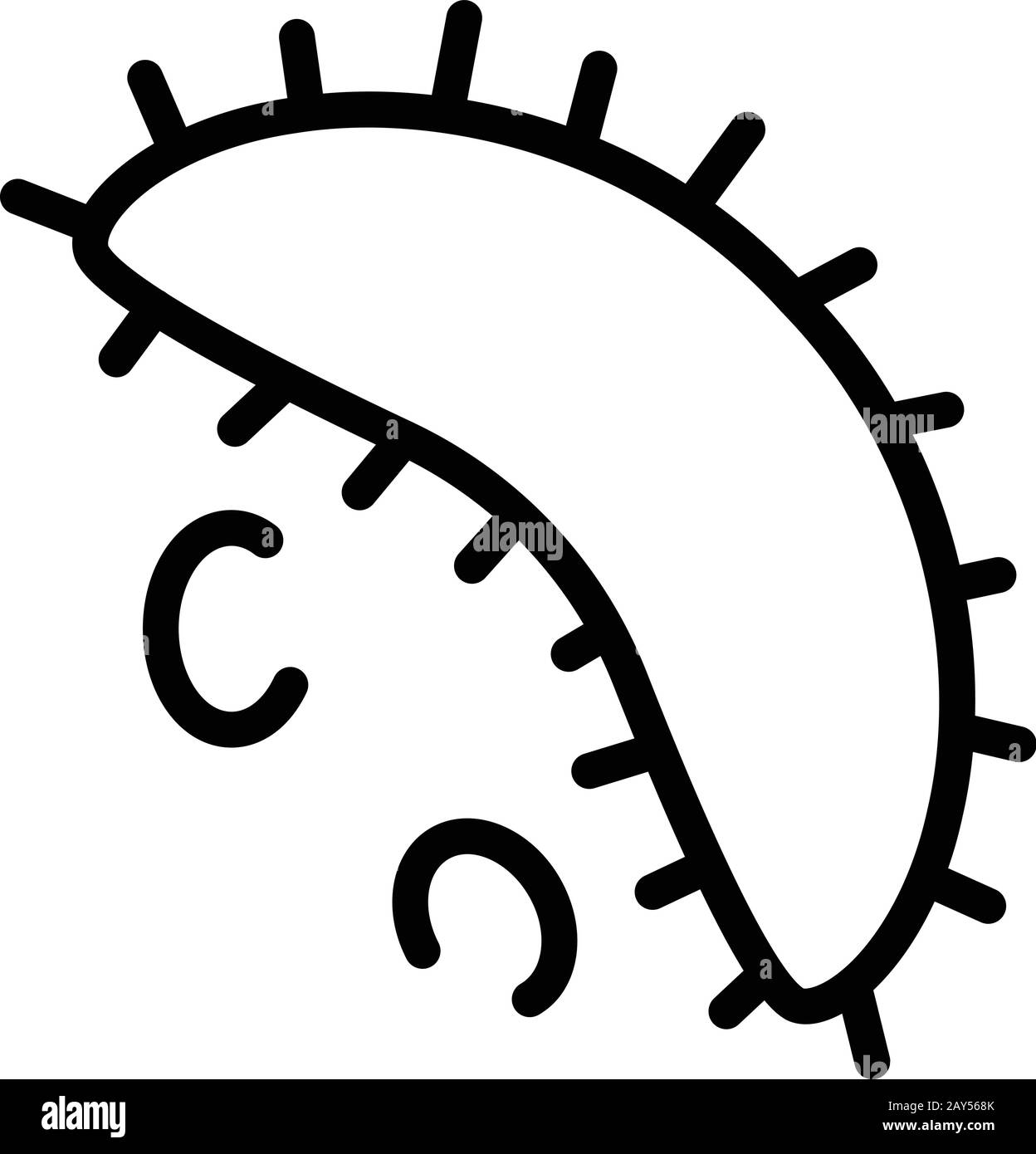 Infection bacteria icon, outline style Stock Vector Image & Art - Alamy