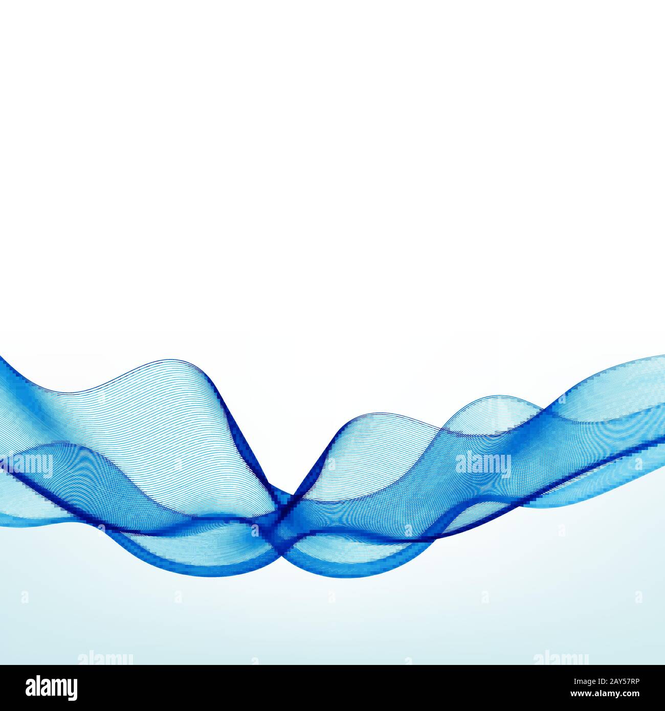 Abstract vector background with smooth color wave. Smoke wavy lines ...
