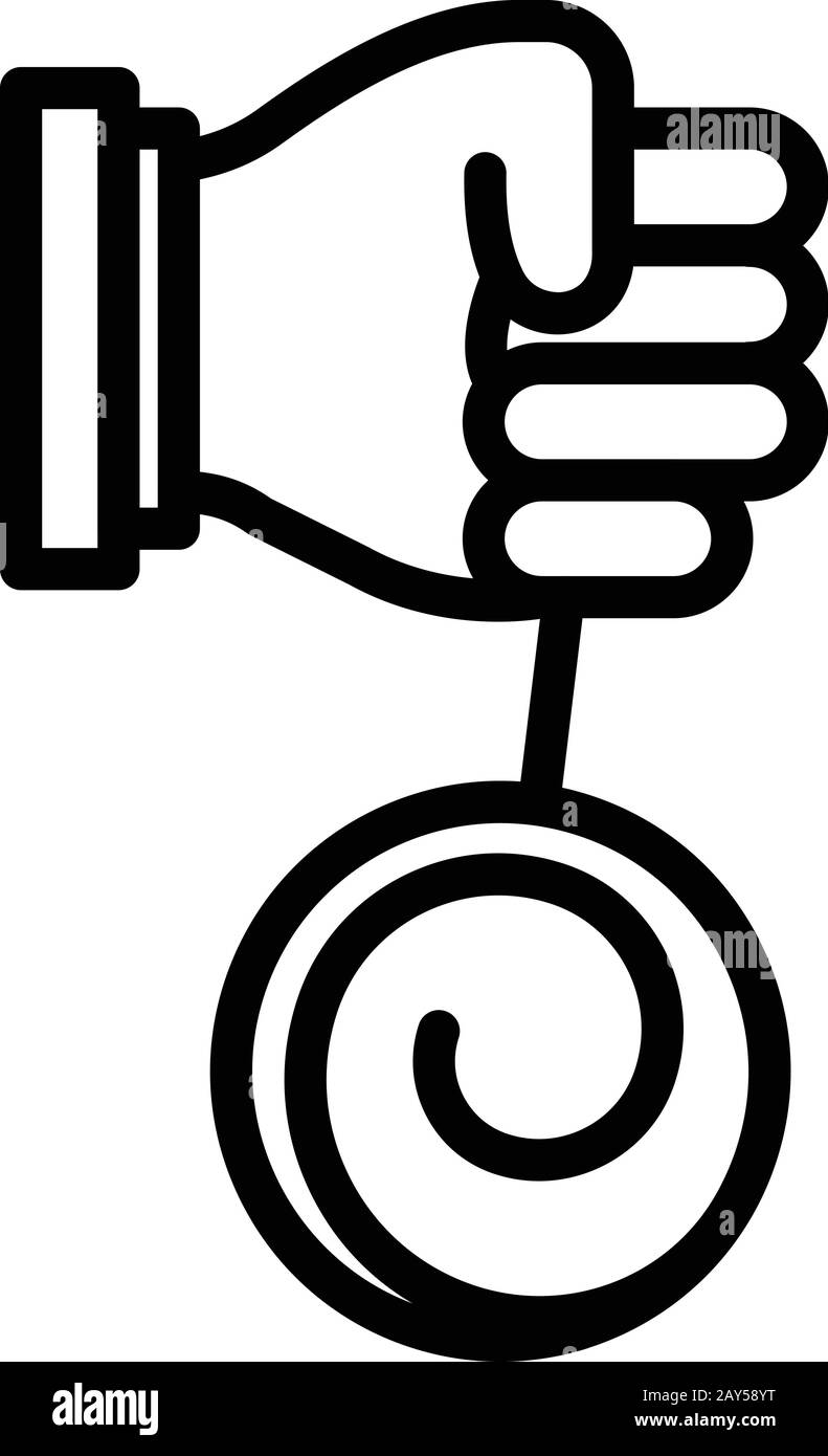 Clinic hypnosis icon, outline style Stock Vector
