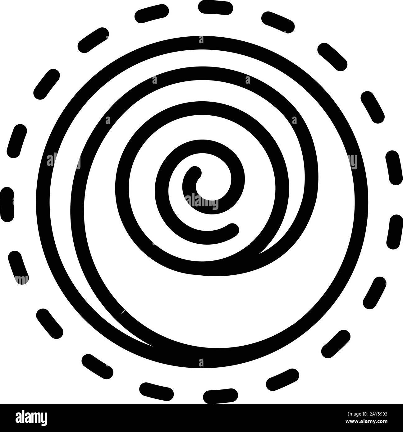 Hypnosis counseling icon, outline style Stock Vector