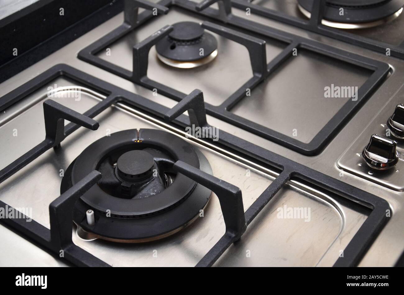 Kitchen gas stove in the kitchen Stock Photo Alamy