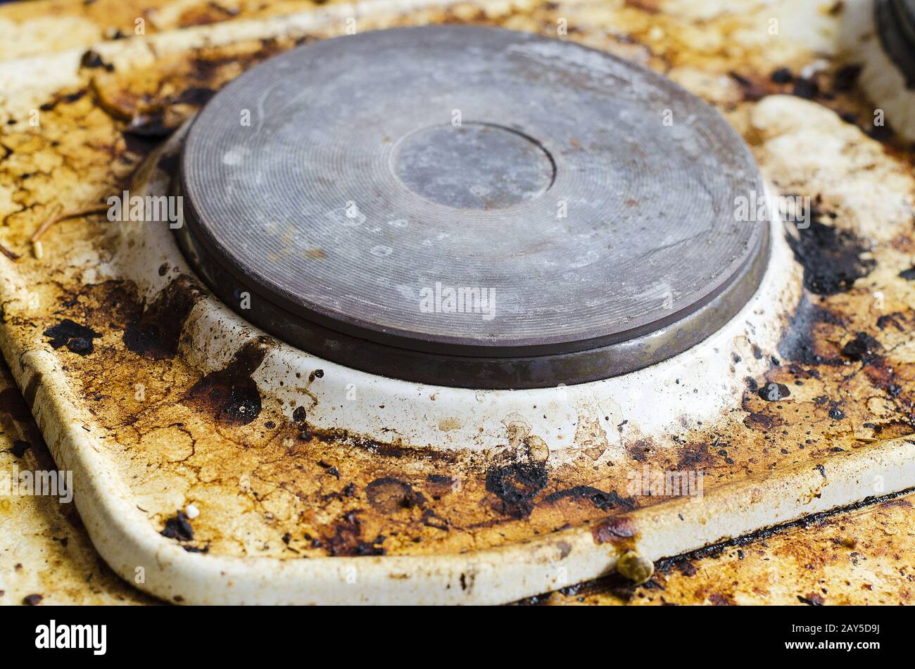 Dirty stove Stock Photo Alamy
