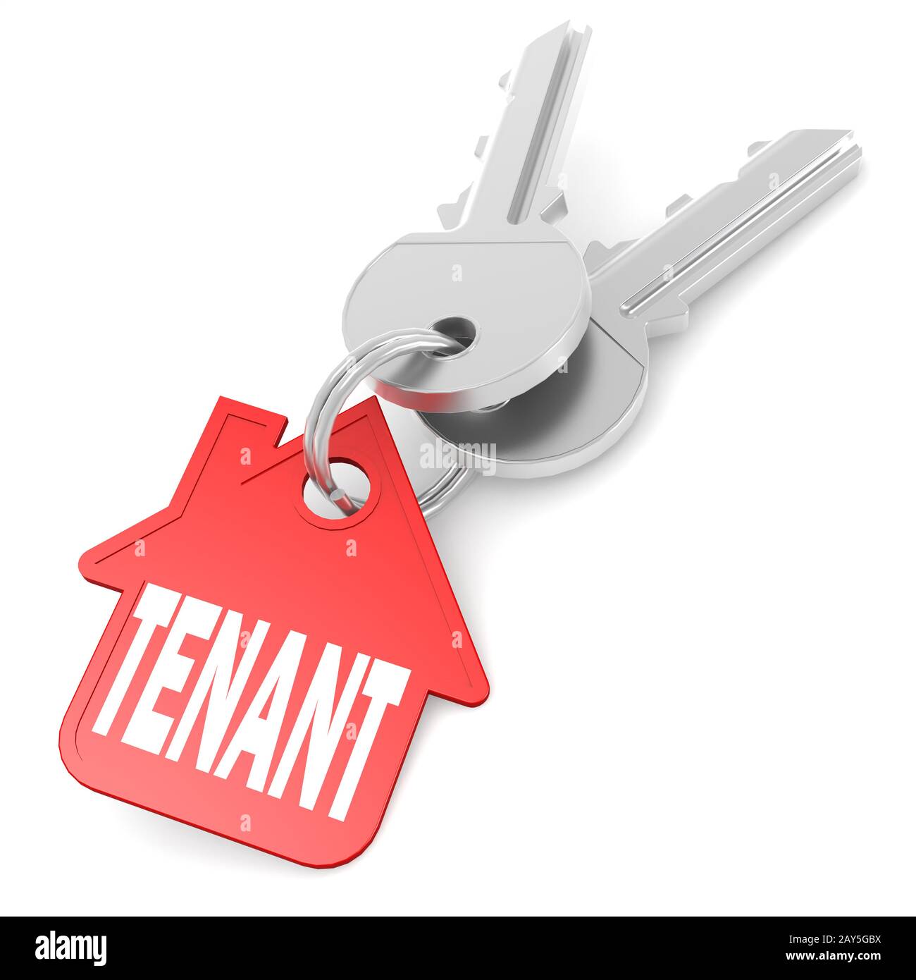Keychain with tenant word image Stock Photo