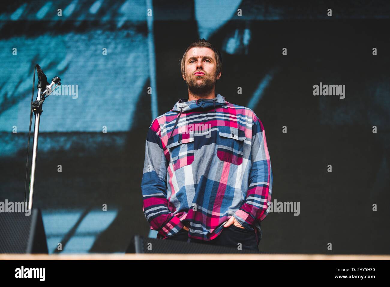 Liam Gallagher live in Locarno Switzerland 2019 Stock Photo