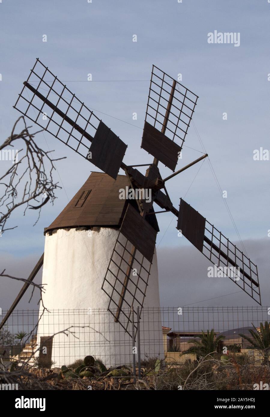 Centro de Artesania from Monlino/Windmill de Antigua, Fuerteventura, Canaries, Spain Stock Photo