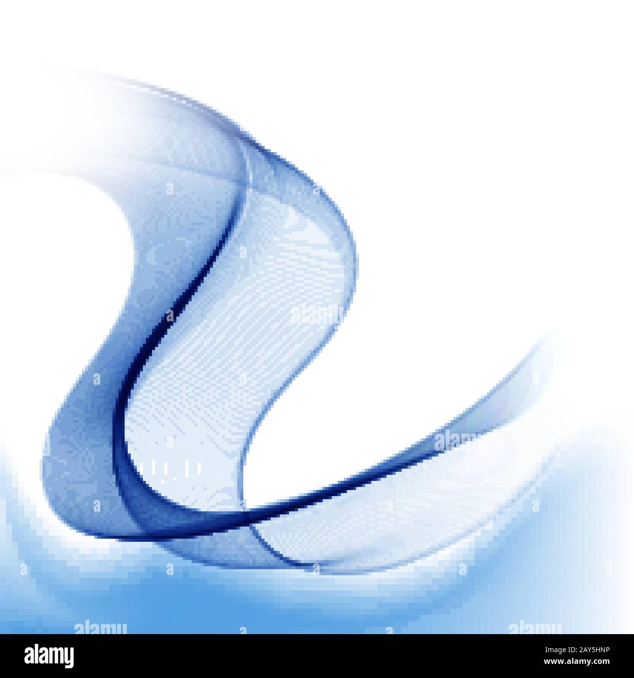 Abstract background curve line blue light and blend element with copy ...