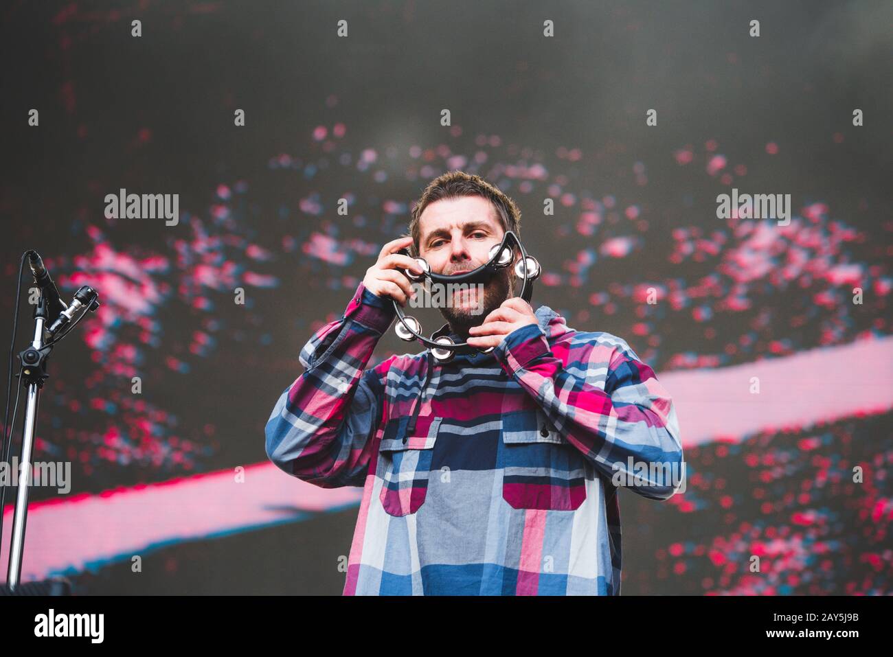Liam Gallagher live in Locarno Switzerland 2019 Stock Photo