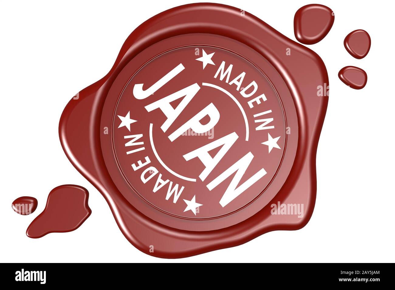 Made in Japan label seal isolated Stock Photo Alamy