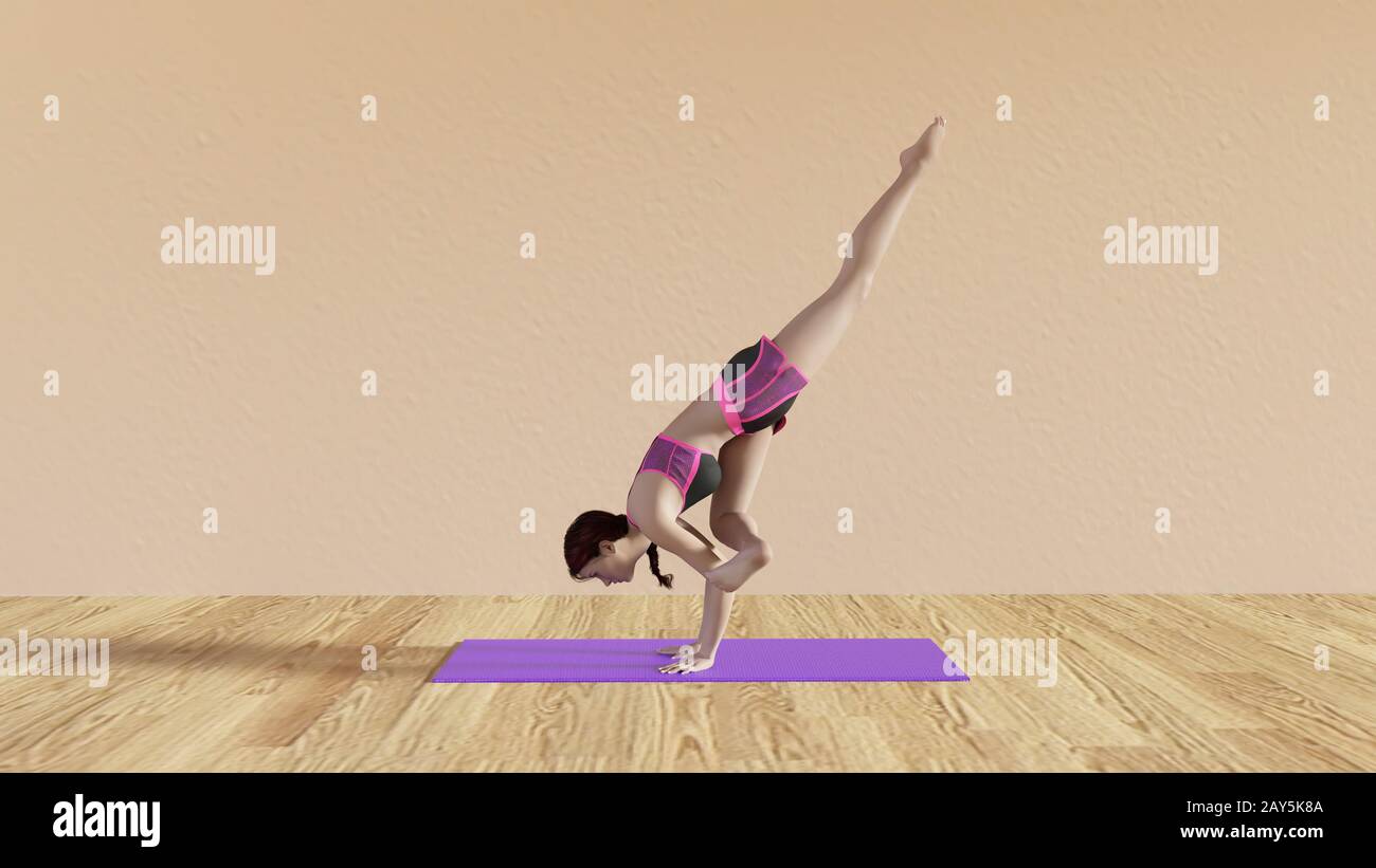 Yoga Class Fallen Angel Pose Stock Photo Alamy