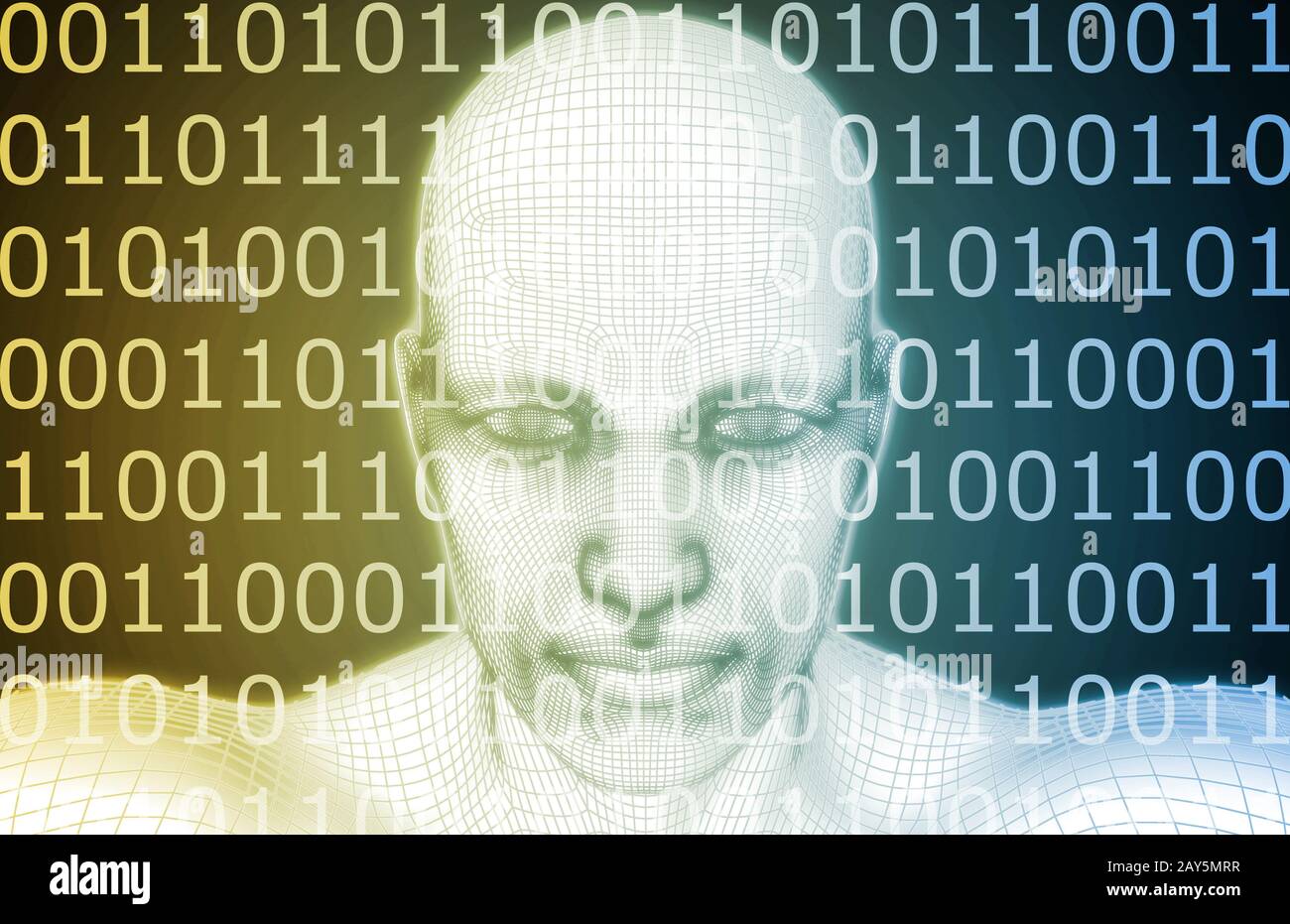 Digital Warfare Stock Photo