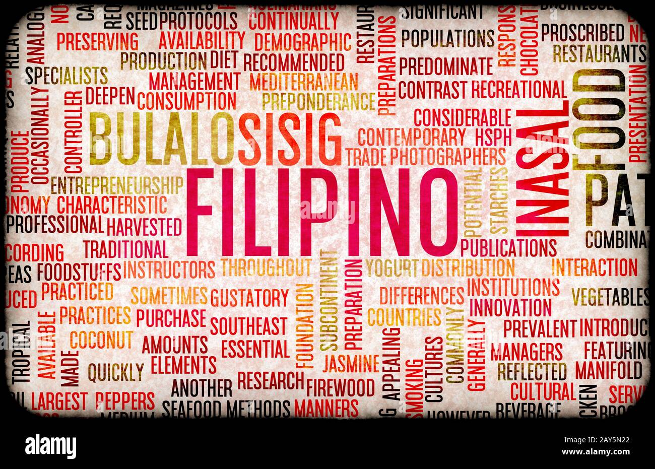 Filipino Food Menu Stock Photo - Alamy