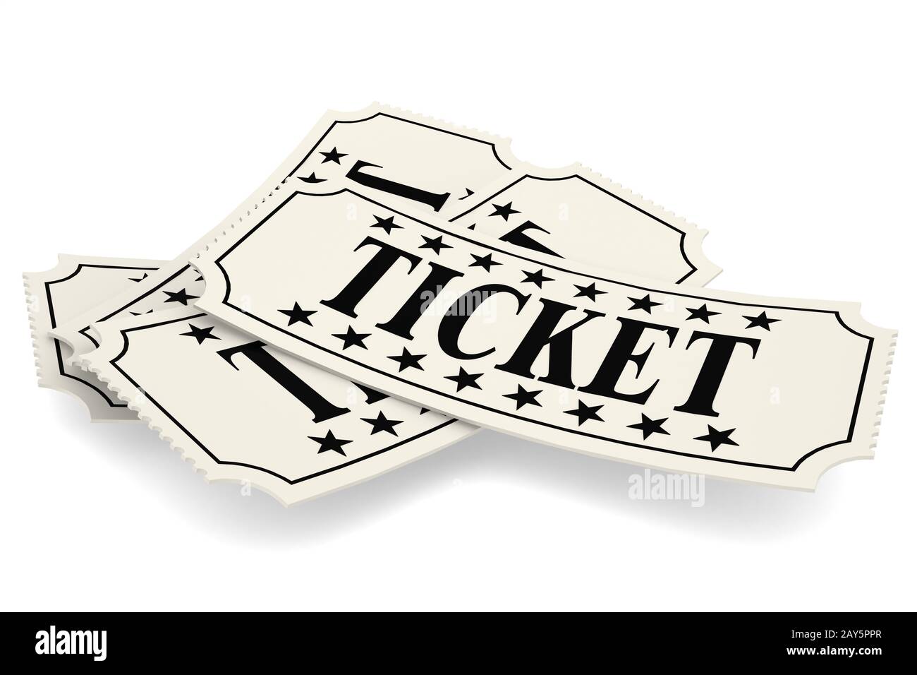 Ticket paper isolated Stock Photo - Alamy