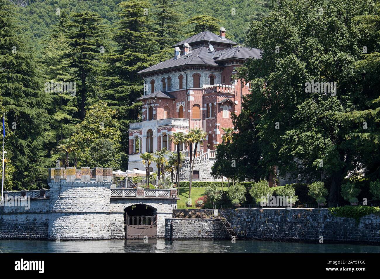 Villa Magnoni, Lierna, Como Lake, Lombardy, Italy, Europe Stock Photo