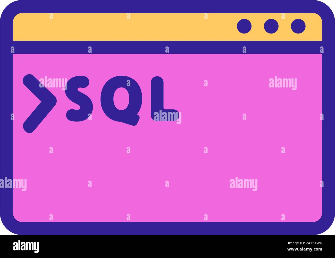 the database is an icon vector. Isolated contour symbol illustration ...