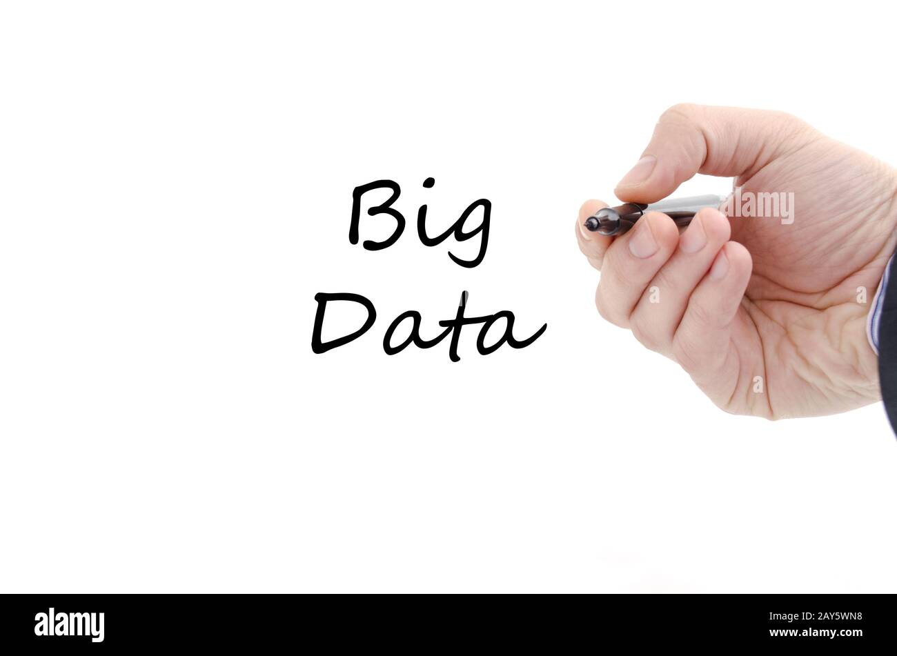 Big data text concept Stock Photo