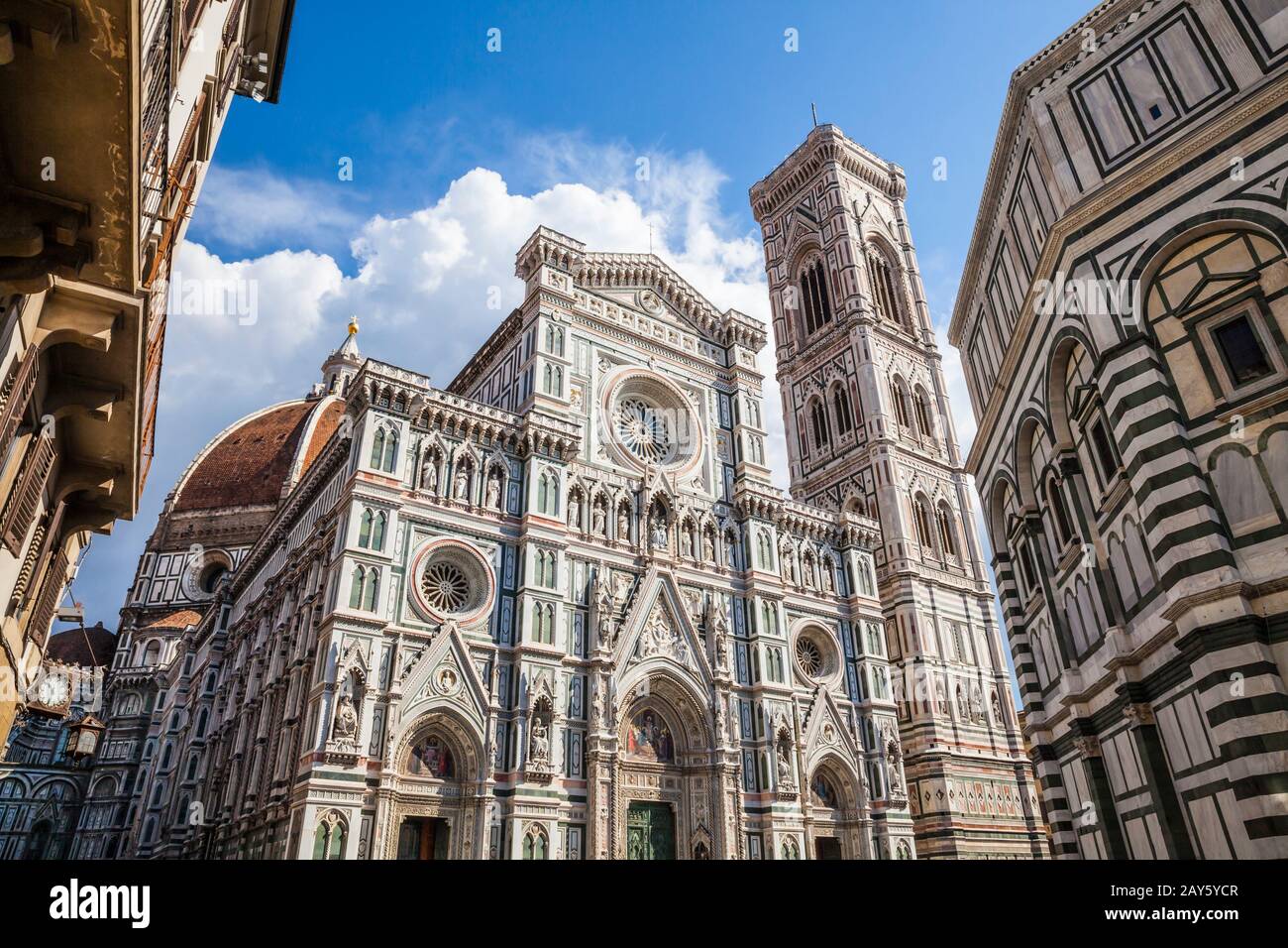 The Duomo / Cathedral of Santa Maria del Fiore in Florence, Italy. Stock Photo