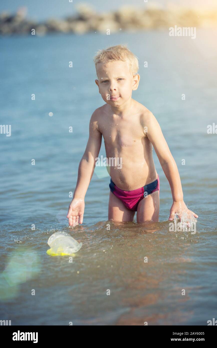 boy wearing swimsuit