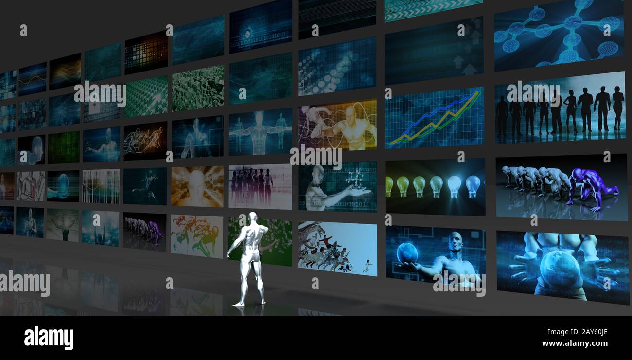 Digital Data Management Stock Photo Alamy