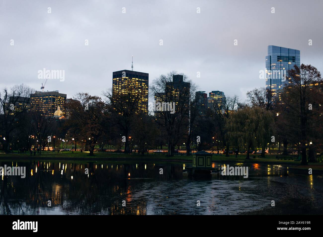 The Boston Common Park, it is the oldest city park in the United States ...
