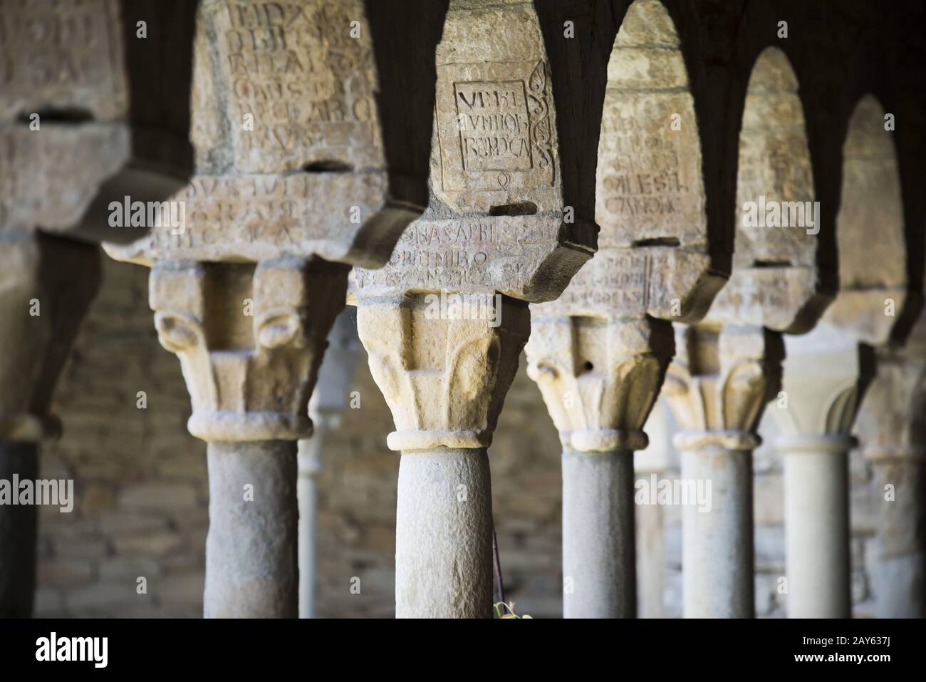 Romanesque churches in the village of Taull in the Spanish  Pyrenees, Twelfth Century Stock Photo