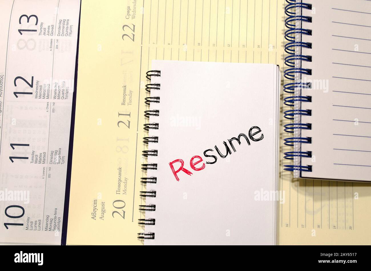 Resume reference hi-res stock photography and images - Alamy
