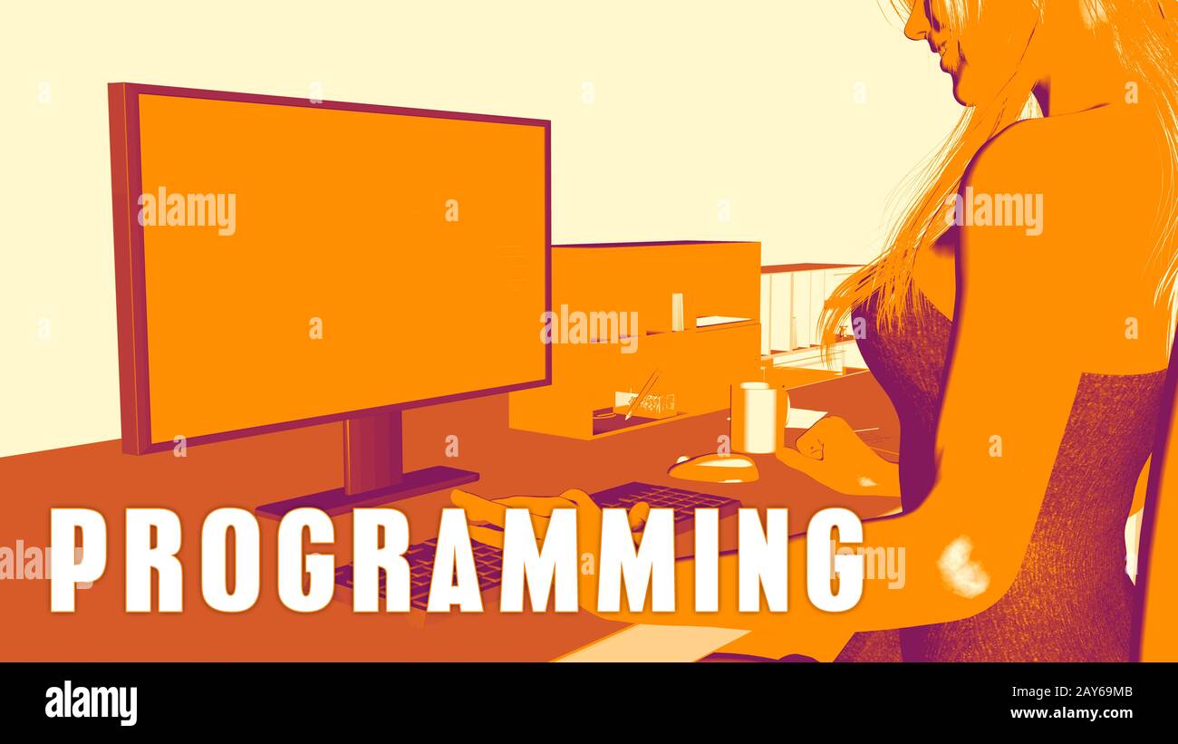 Programming Concept Course Stock Photo - Alamy