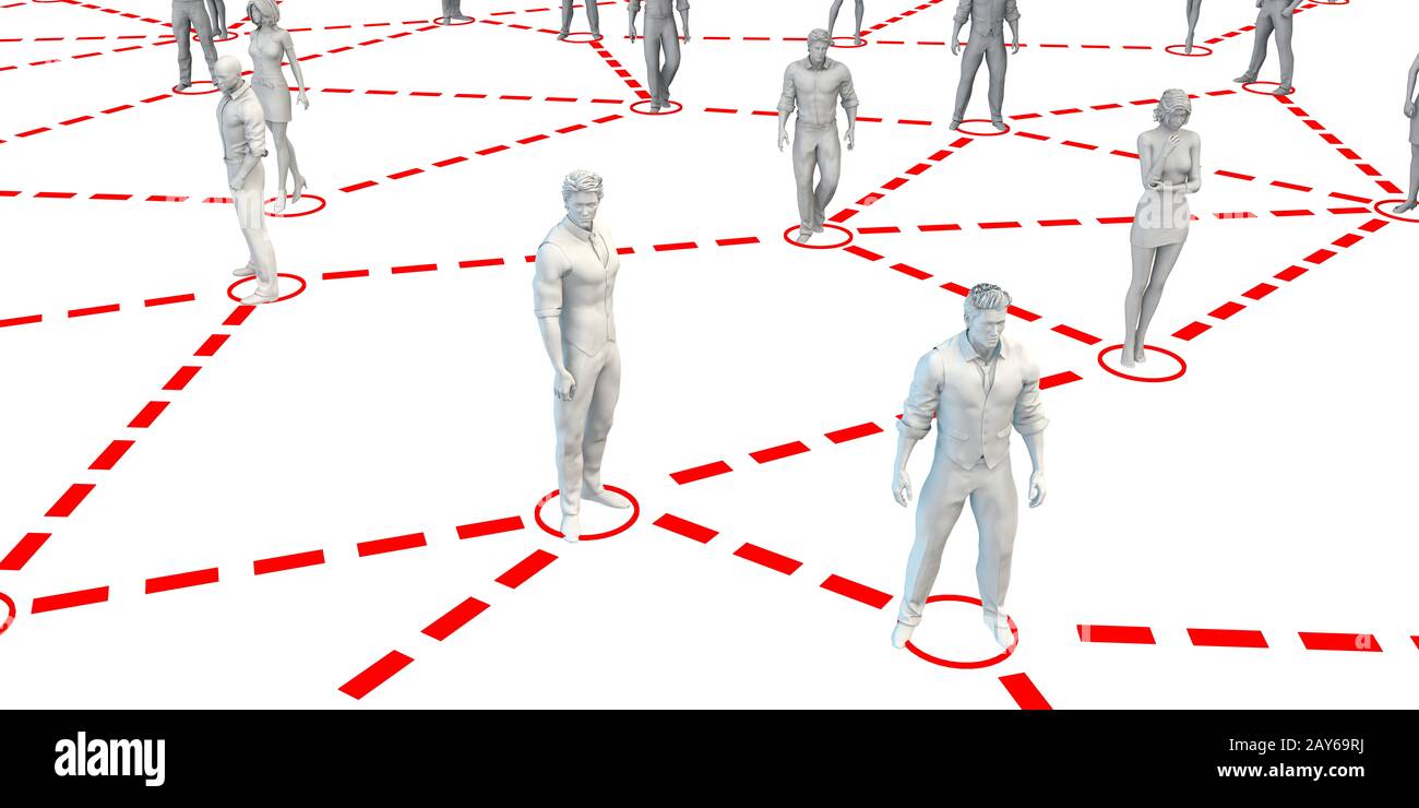 Business Network Stock Photo