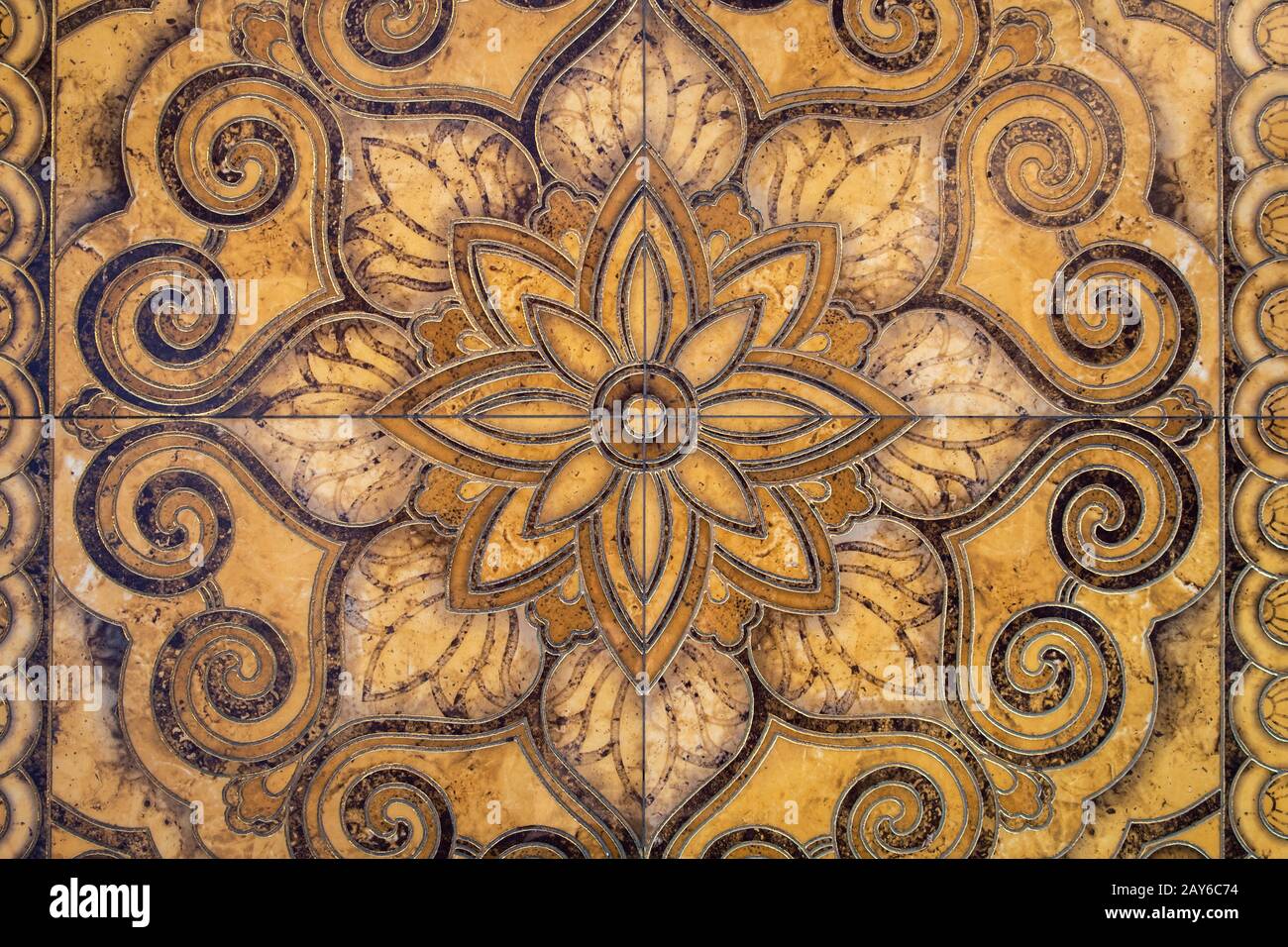 Texture graphic resources orange floor geometric beautiful pattern background Stock Photo