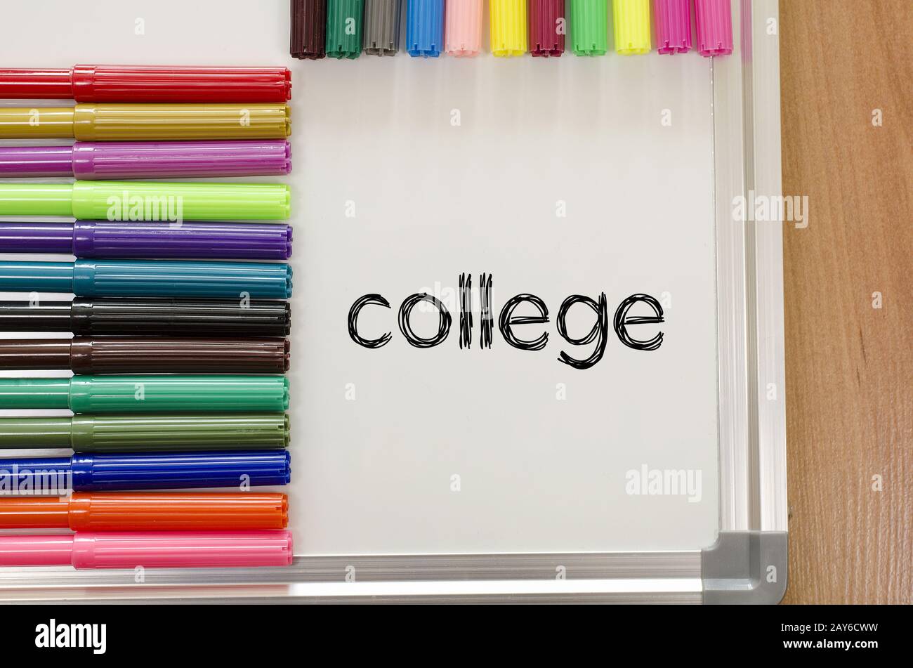 College text concept Stock Photo