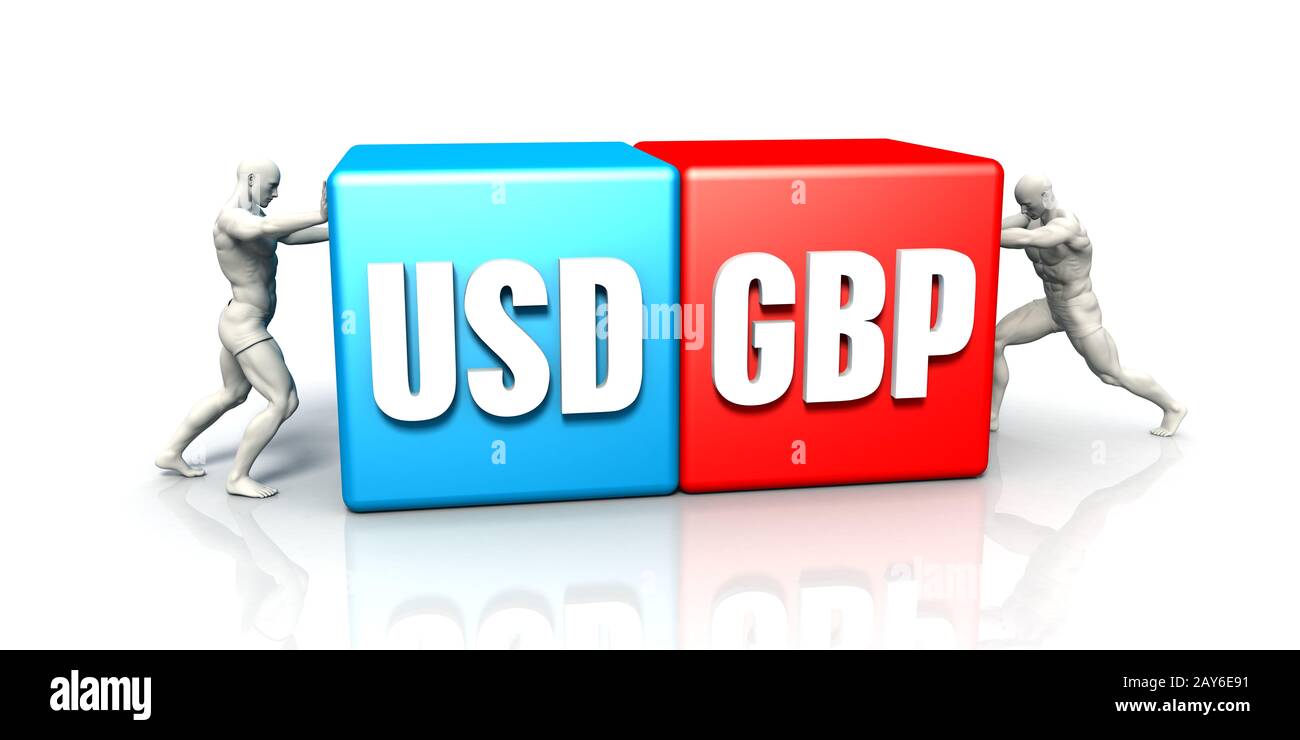 USD GBP Currency Pair Stock Photo - Alamy