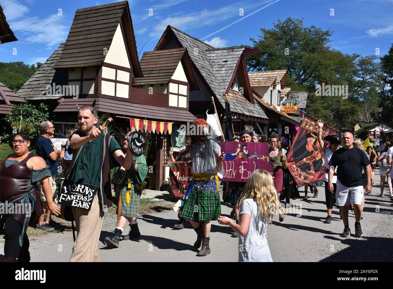 The 2016 Renaissance Faire in Tuxedo Park, New York State Stock Photo