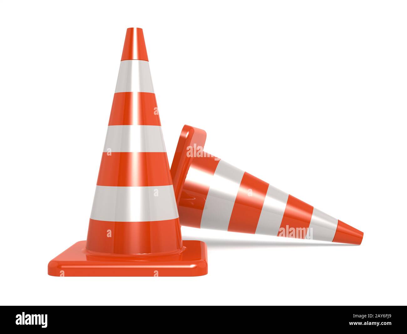 Traffic cones on road marking hires stock photography and images Alamy