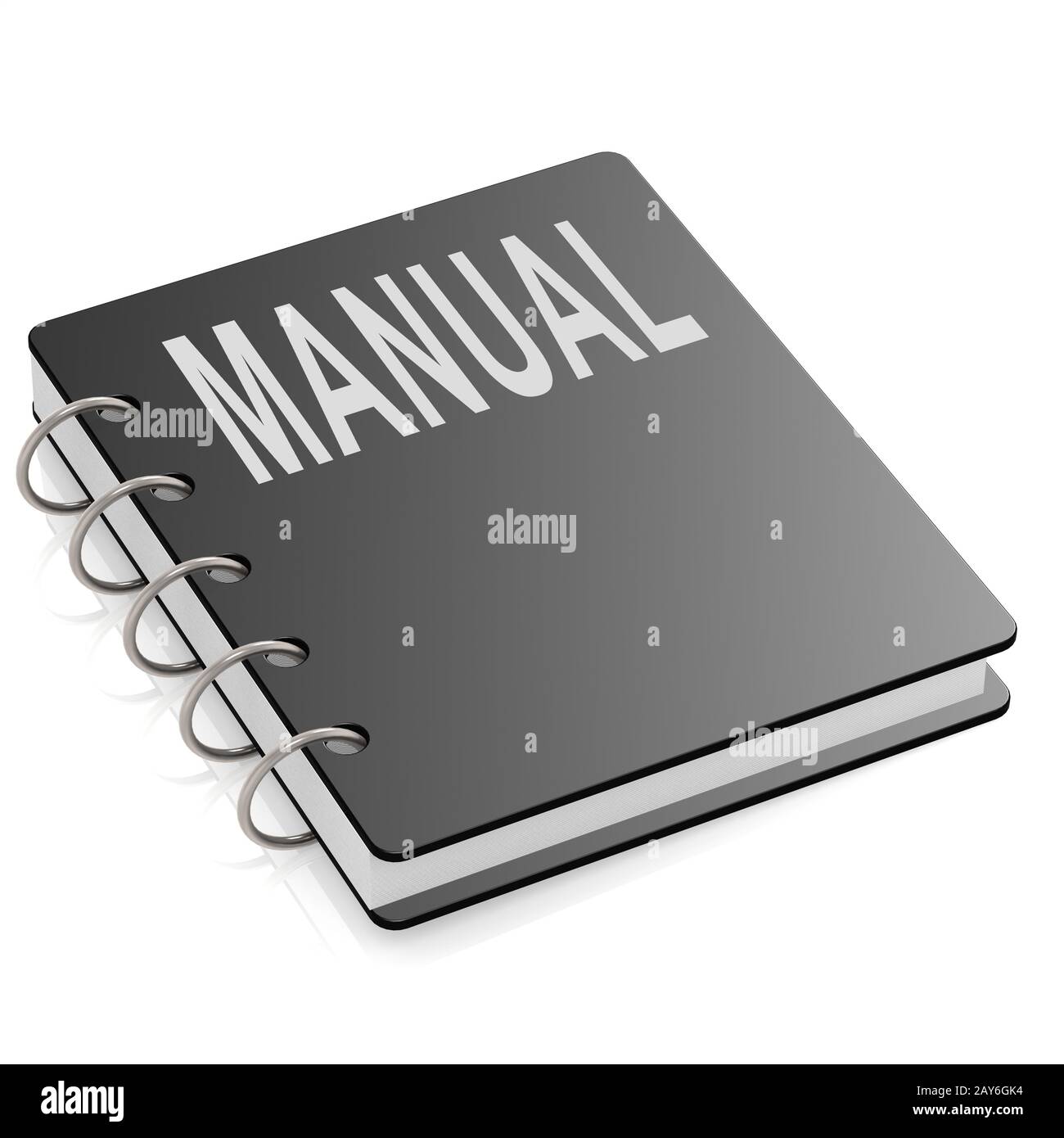 Manual with hard cover book Stock Photo Alamy