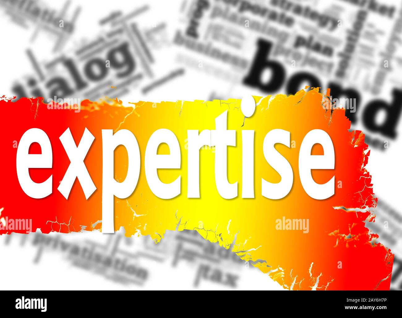 Word cloud with expertise word Stock Photo